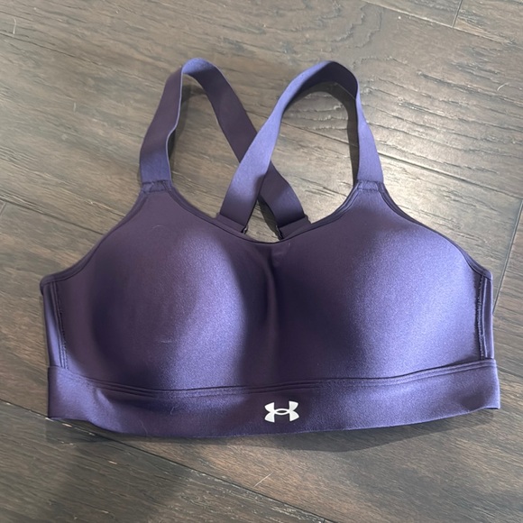 Under Armour Women's Purple Sports Bra - Picture 1 of 4